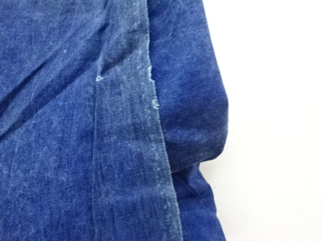  アンティーク　木綿　本藍　紋付油単